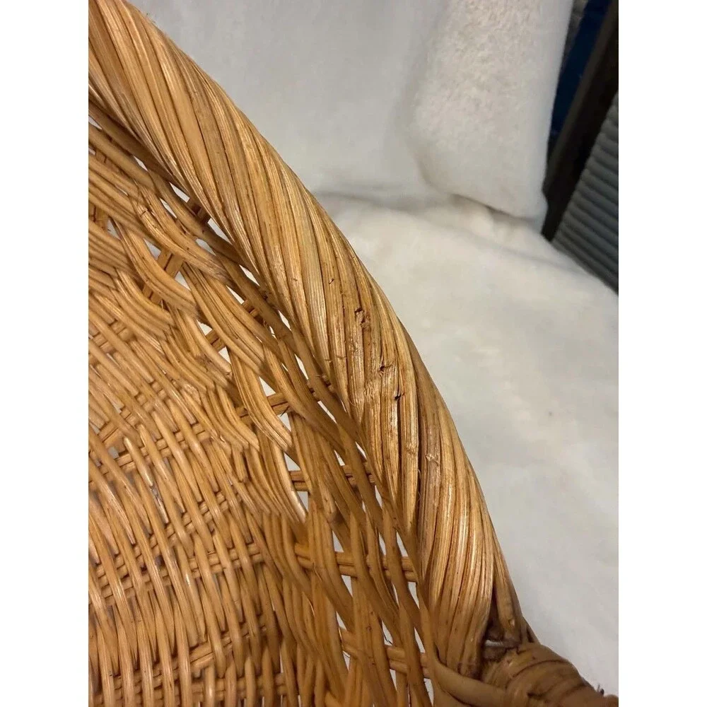 Threshold Studio McGee Round Basket 18” Handwoven Tray Dual Handles Read